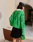EP YAYING Short Knit Cardigan