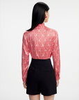 EP YAYING Chinoiserie Style Mulberry Silk Shirt