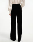 EP YAYING Velvet High-waisted Wide Leg Pants