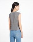 EP YAYING V-neck Slim Knit Vest