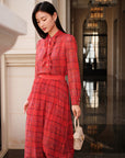 YAYING Red Silk Shirt