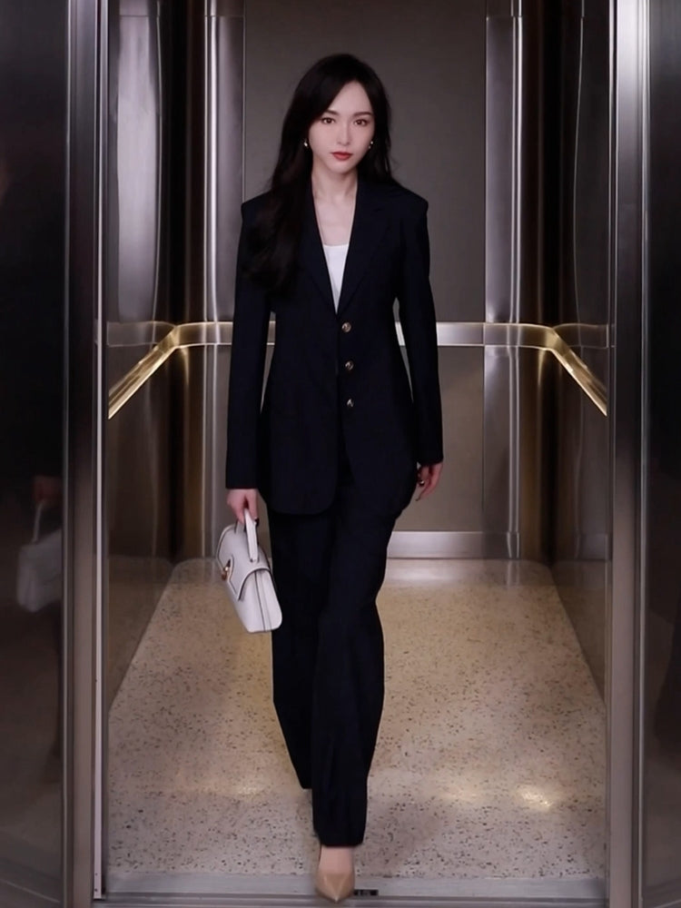 EP YAYING Commuter Straight Leg Pants