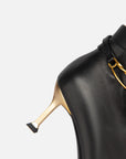 EP YAYING Pin Buckle Booties in Leather