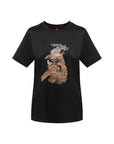 YAYING Black Triacetate T-shirt