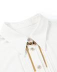 YAYING Silky White Blouse