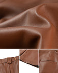 YAYING Leather Straight Leg Pants