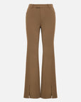 EP YAYING Fine Knitted Front Slits Pants
