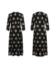 EP YAYING Printed Midi Dress