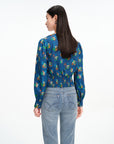 EP YAYING Mulberry Silk Printed Blouse