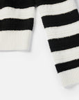 EP YAYING Striped Knitted Cardigan