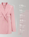EP YAYING Pink Wool Blazer