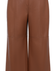 YAYING Leather Straight Leg Pants
