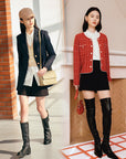 EP YAYING High-waisted Love Button Shorts