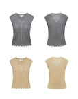 EP YAYING V-neck Slim Knit Vest