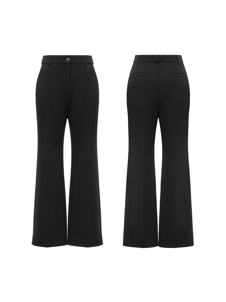 EP YAYING Bootcut Wool Pants