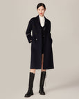 YAYING Navy Ngari Cashmere Coat