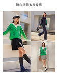 EP YAYING Short Knit Cardigan