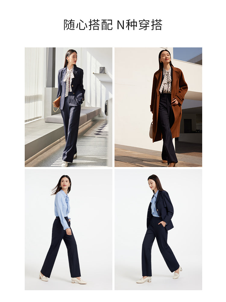 EP YAYING Commuter Straight Leg Pants