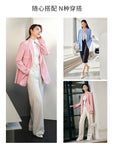 EP YAYING Pink Wool Blazer