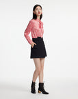 EP YAYING Chinoiserie Style Mulberry Silk Shirt