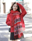 EP YAYING Miao Red Scarf