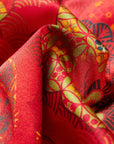 YAYING Chinese-style Printed Belted Blouse