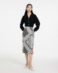 EP YAYING Signature Logo Print Skirt