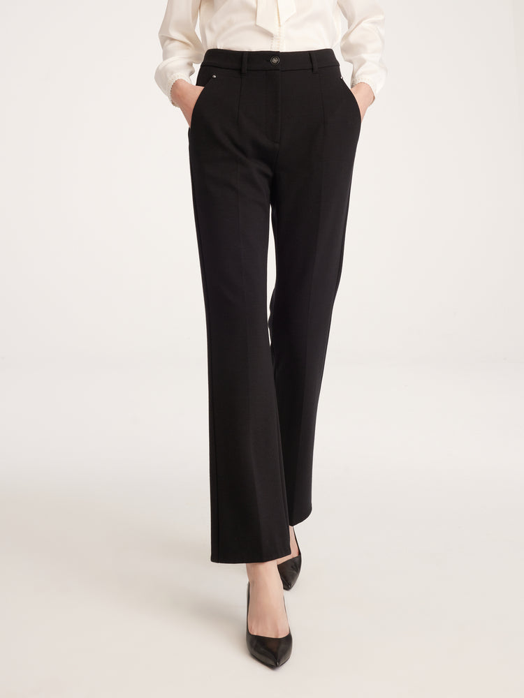 EP YAYING Bootcut Wool Pants