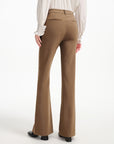 EP YAYING Fine Knitted Front Slits Pants