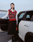 EP YAYING V-Neck Knit Vest