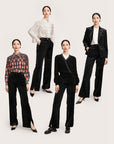 YAYING Black Wide-leg Pants