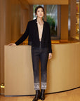 YAYING Standing Collar Woolen Coat
