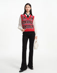 EP YAYING V-Neck Knit Vest
