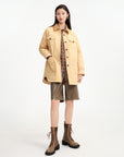 EP YAYING Knit Lace Up Ankle Boots