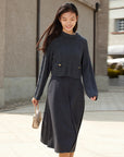 EP YAYING Wool Plaid Skirt