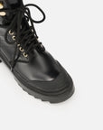 EP YAYING Urban Combat Boots In Leather