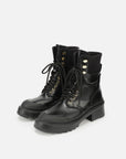 EP YAYING Urban Combat Boots In Leather