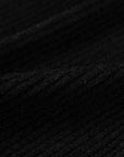 EP YAYING Straight-leg Black Knitted Skirt