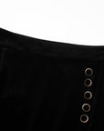 EP YAYING Velvet Mulberry Silk Midi Skirt