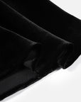 EP YAYING Velvet Mulberry Silk Midi Skirt