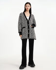 EP YAYING Straight-leg Black Knitted Skirt