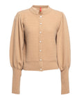YAYING Puff Sleeve Knit Cardigan