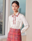YAYING Satin Silk Shirt