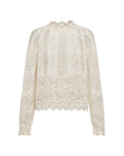 EP YAYING Cotton-Linen-Silk Blend Knit Pullover