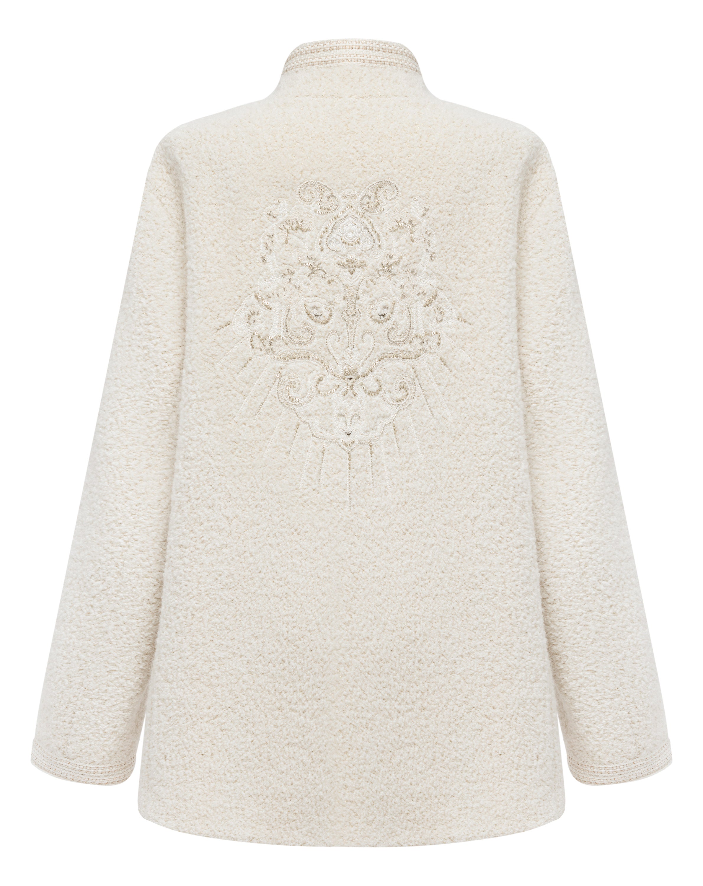 YAYING Beige Textured Jacket