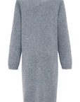 YAYING Grey Textured Midi Dress