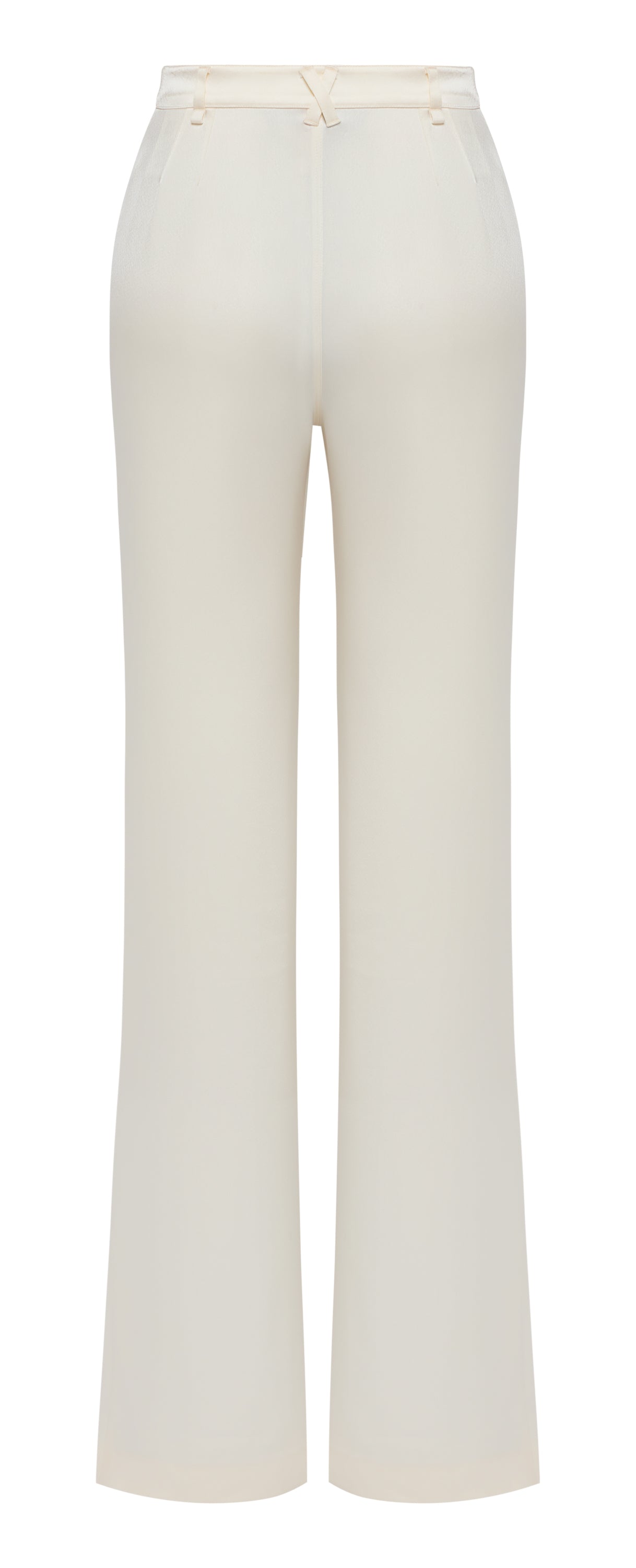 YAYING Cream Straight-Leg Trousers