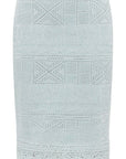 YAYING Light Blue Lace Pencil Skirt