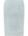 YAYING Light Blue Lace Pencil Skirt