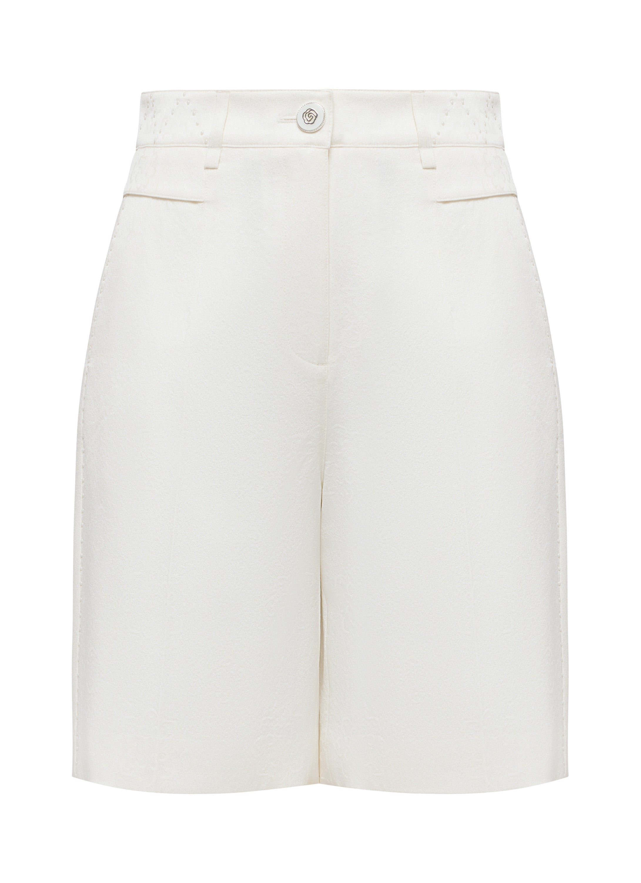 YAYING White Casual Shorts